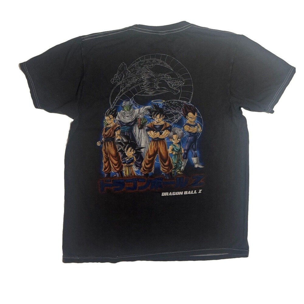 Vintage Dragon Ball Z Goku Solo Shirt Double Sided AOP Peyote Style SM Y2K 90s